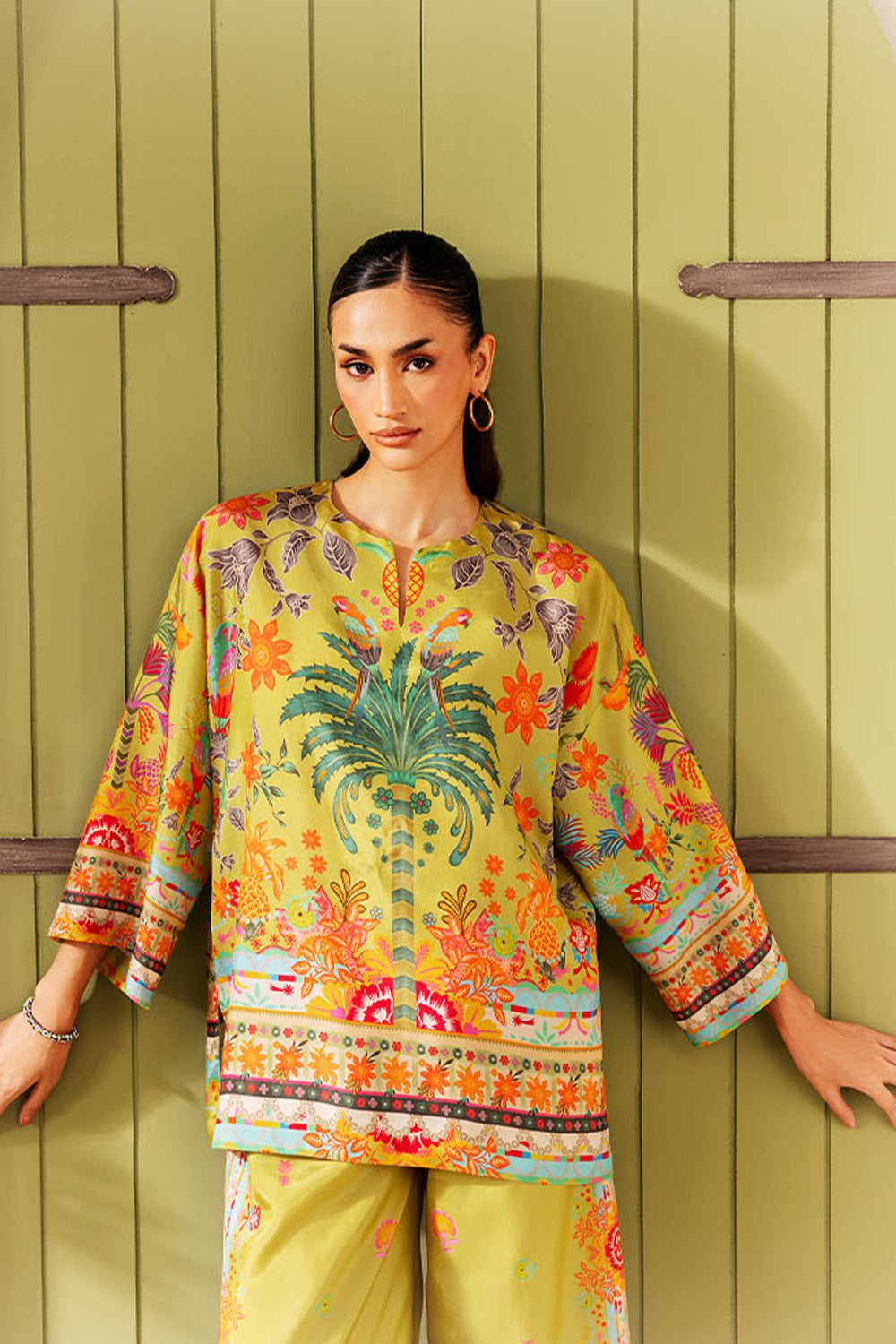 Saira Rizwan | Silk Coords 25 | PALM SUGAR - SRSP-25-04-3