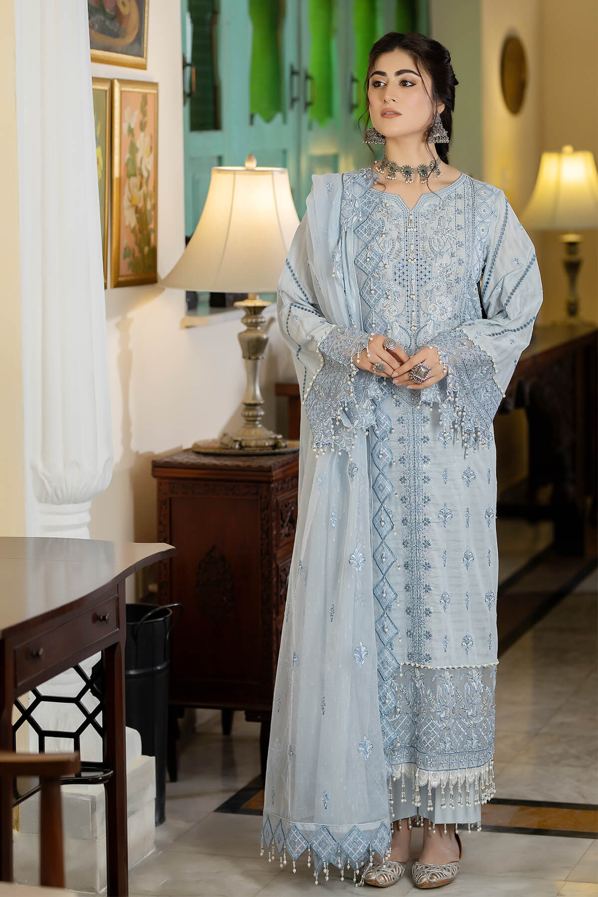 Raeesa Premium | Kimora Lawn Collection | Kimora | HL-11 Koyel by Designer Raeesa Premium - House of Maryam - Pakistani Designer Ethnic Wear in {{ shop.shopifyCountryName }}