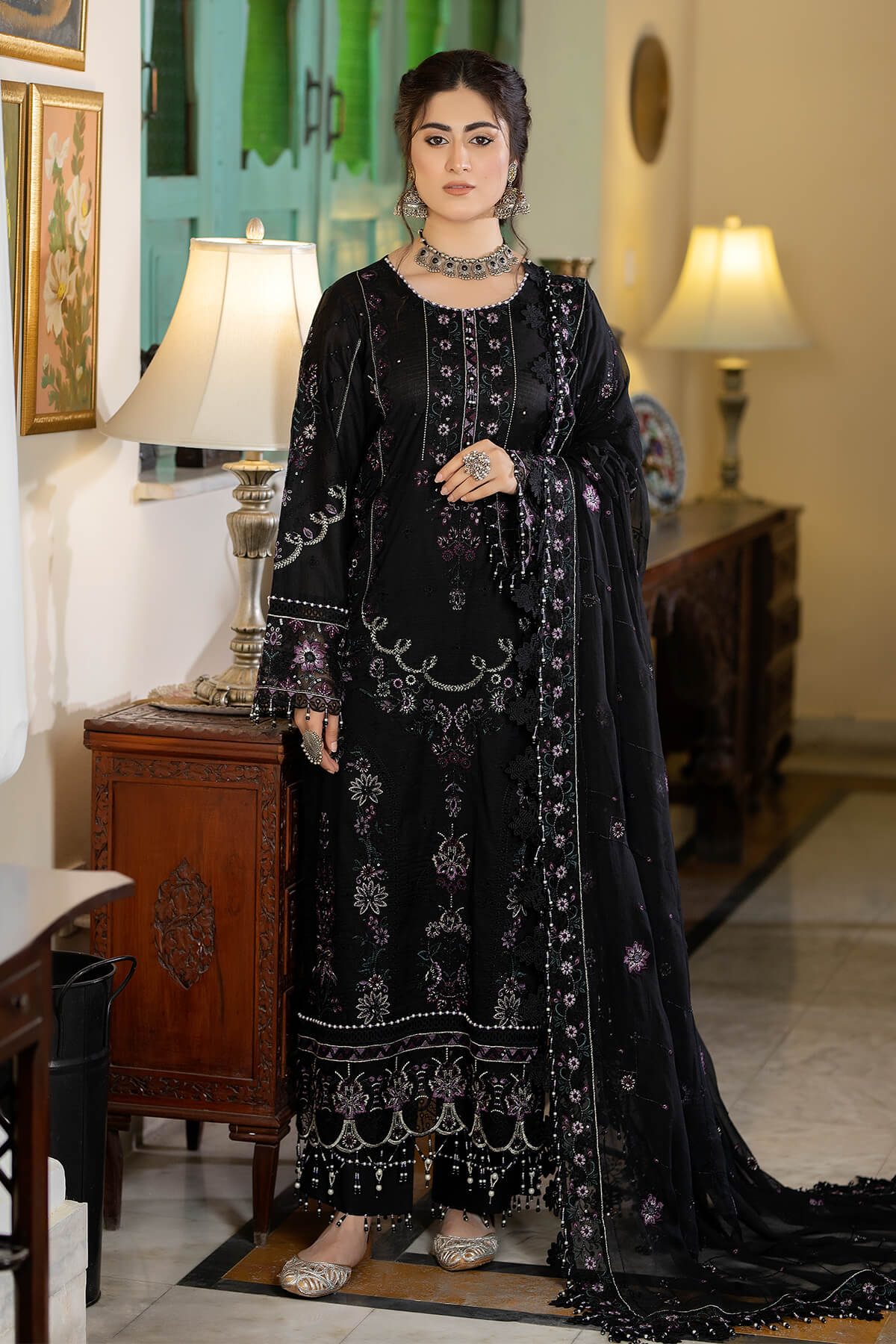 Raeesa Premium | Kimora Lawn Collection | Kimora | HL-12 Mina -  Raeesa Premium Luxury - Original Designer Dress - House of Maryam