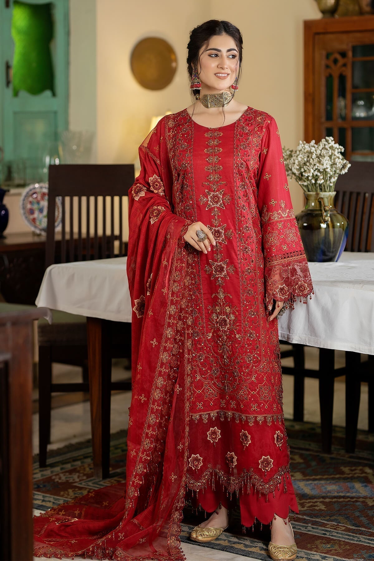 Raeesa Premium | Kimora Lawn Collection | Kimora | HL-14 Nora -  Raeesa Premium Luxury - Original Designer Dress - House of Maryam