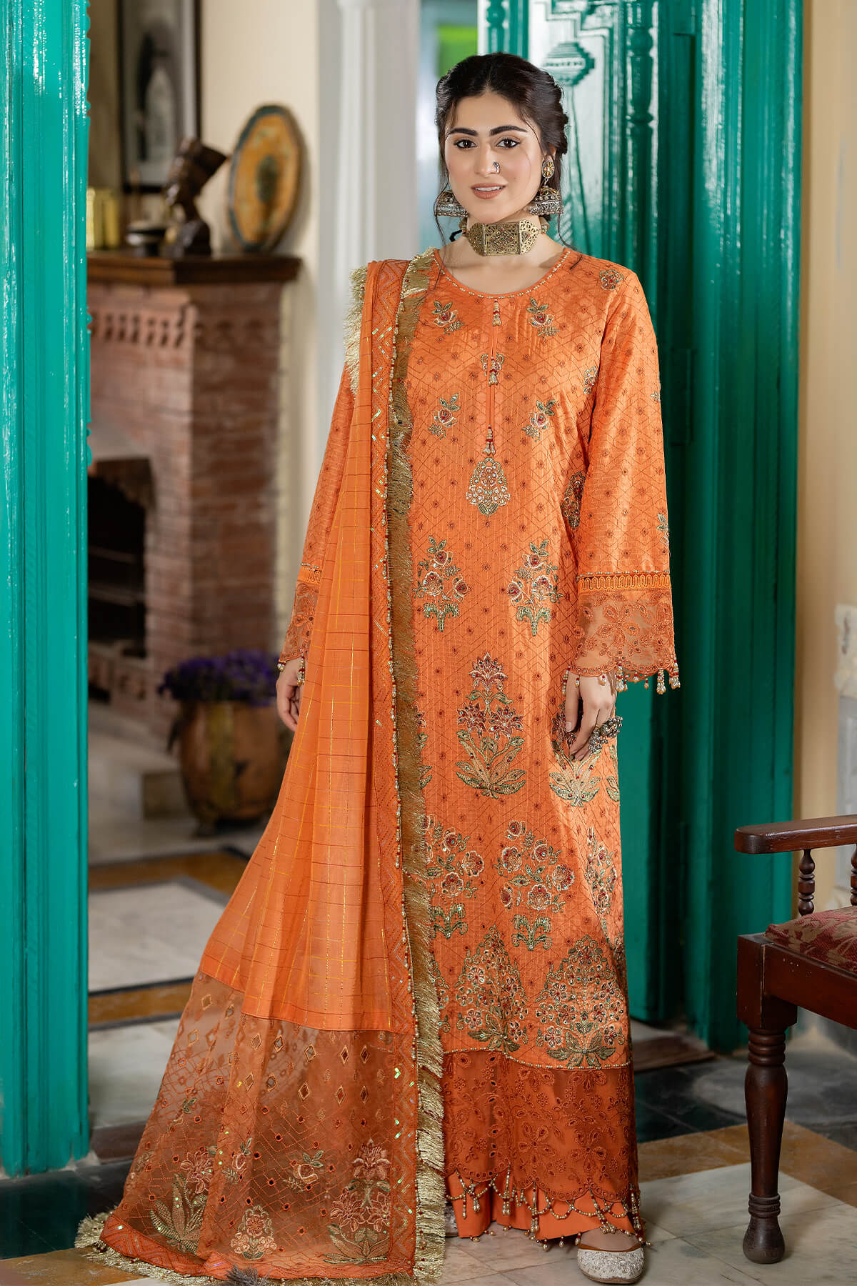 Raeesa Premium | Kimora Lawn Collection | Kimora | HL-16 Zuha -  Raeesa Premium Luxury - Original Designer Dress - House of Maryam