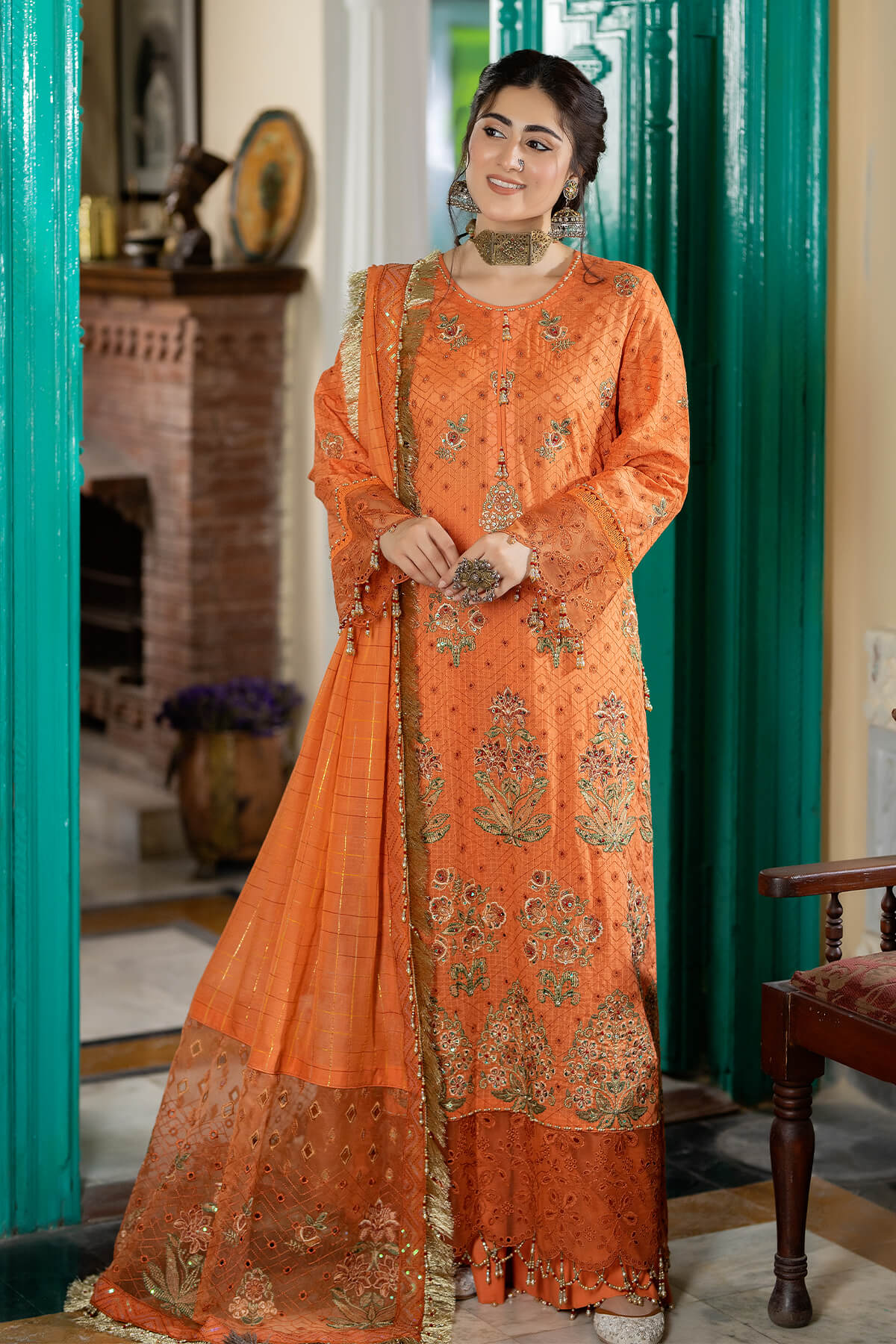 Raeesa Premium | Kimora Lawn Collection | Kimora | HL-16 Zuha -  Raeesa Premium Luxury - Original Designer Dress - House of Maryam