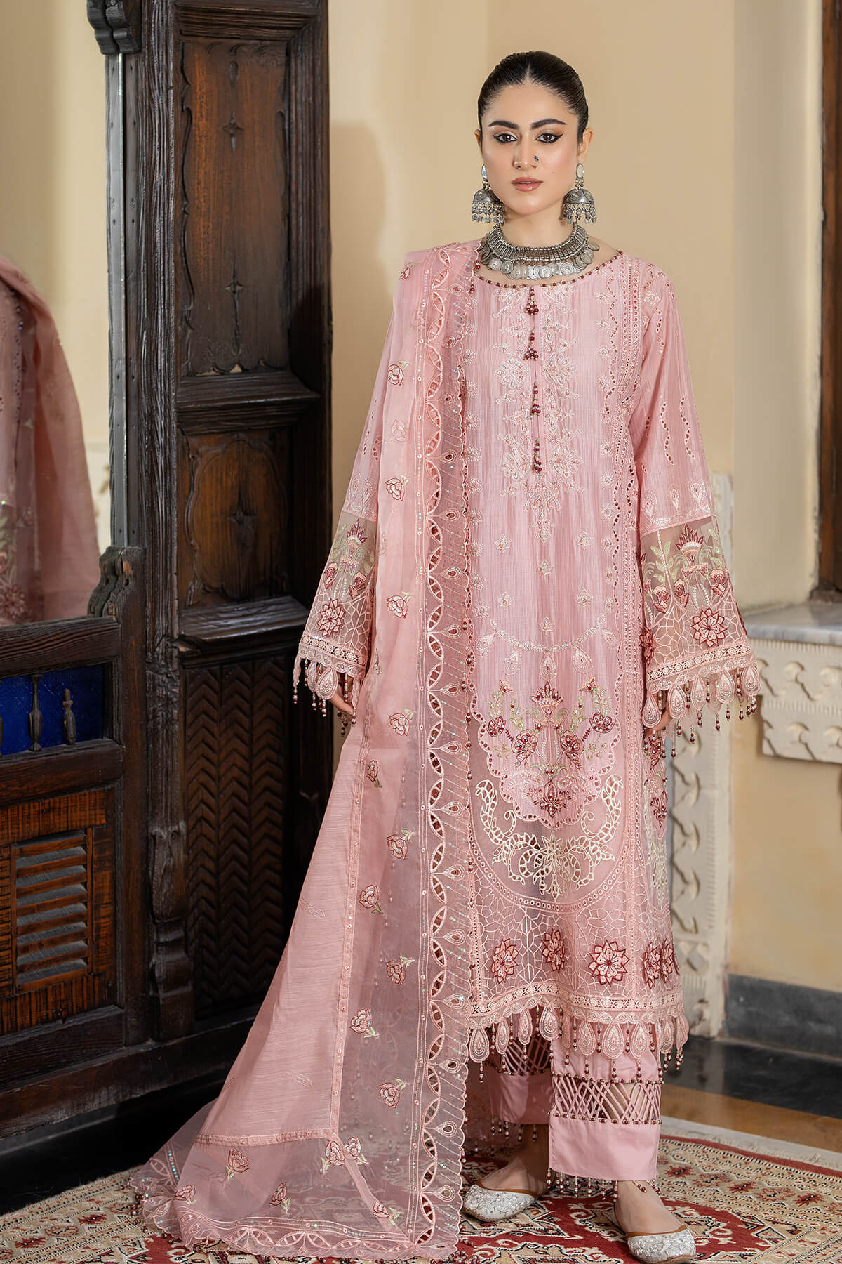 Raeesa Premium | Kimora Lawn Collection | Kimora | HL-17 Irsa by Designer Raeesa Premium - House of Maryam - Pakistani Designer Ethnic Wear in {{ shop.shopifyCountryName }}