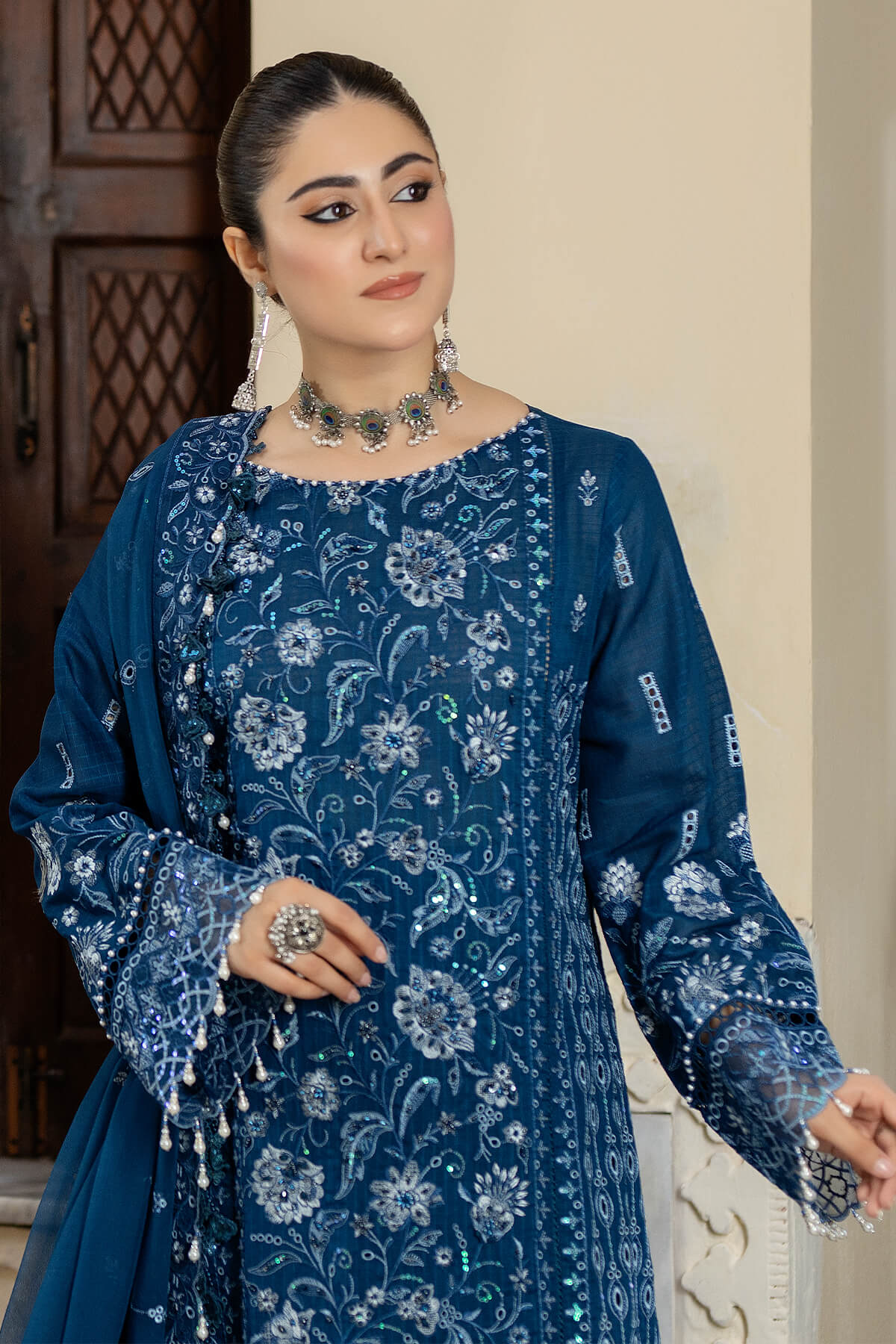 Raeesa Premium | Kimora Lawn Collection | Kimora | HL-19 Farheen by Designer Raeesa Premium - House of Maryam - Pakistani Designer Ethnic Wear in {{ shop.shopifyCountryName }}