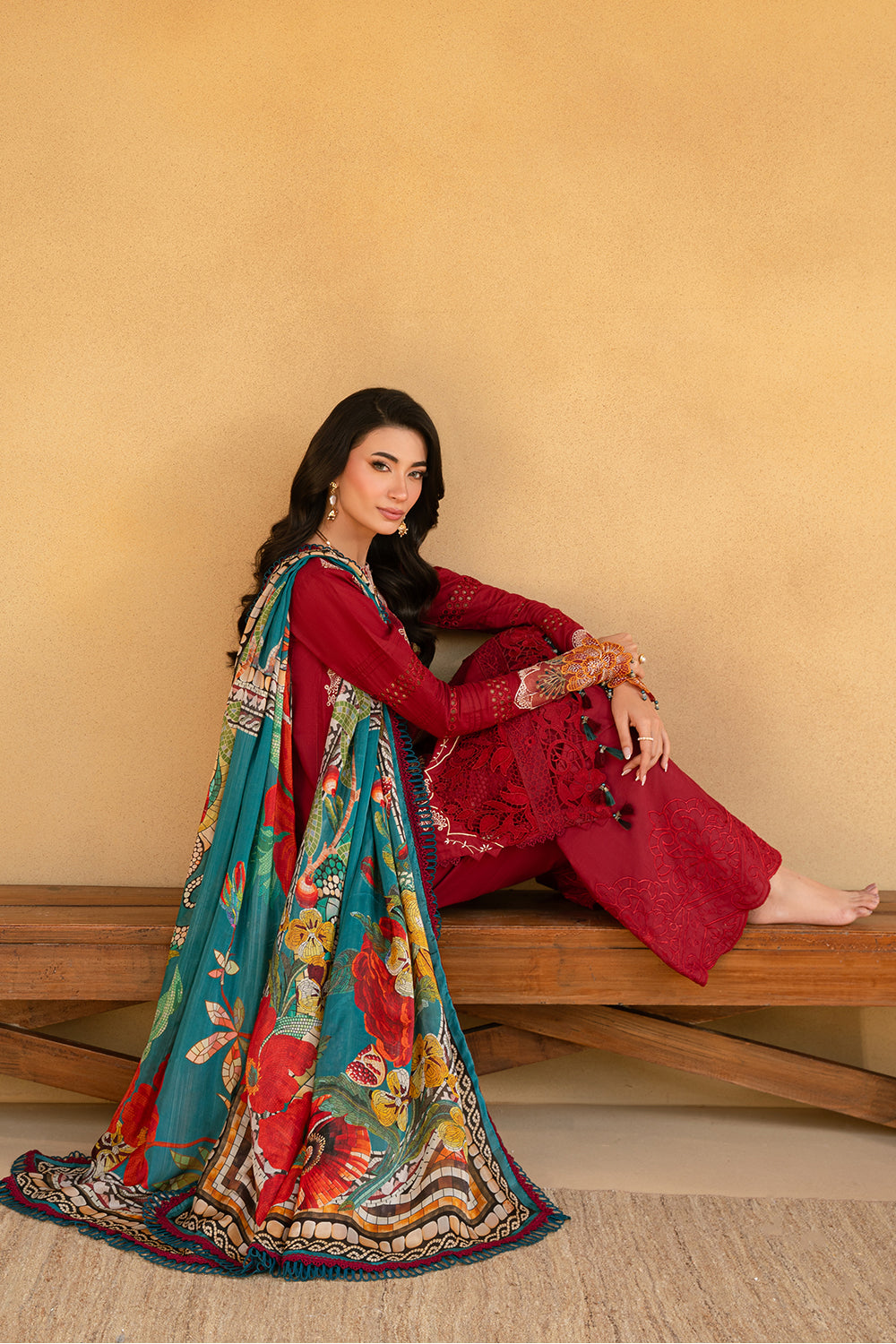 Saira Rizwan | Luxury Lawn 25 | MANON-SRL25-02 -  Saira Rizwan Ladies Clothes - Original Designer Dress - House of Maryam