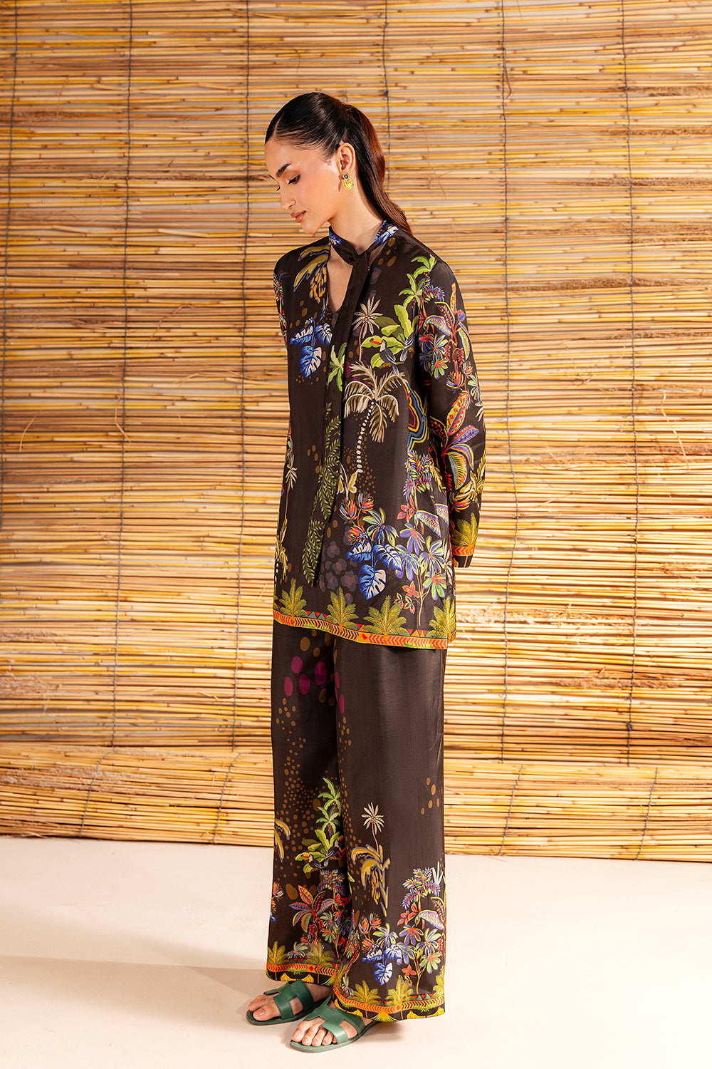 Saira Rizwan | Silk Coords 25 | COCONUT CRUSH - SRSP-25-02-5