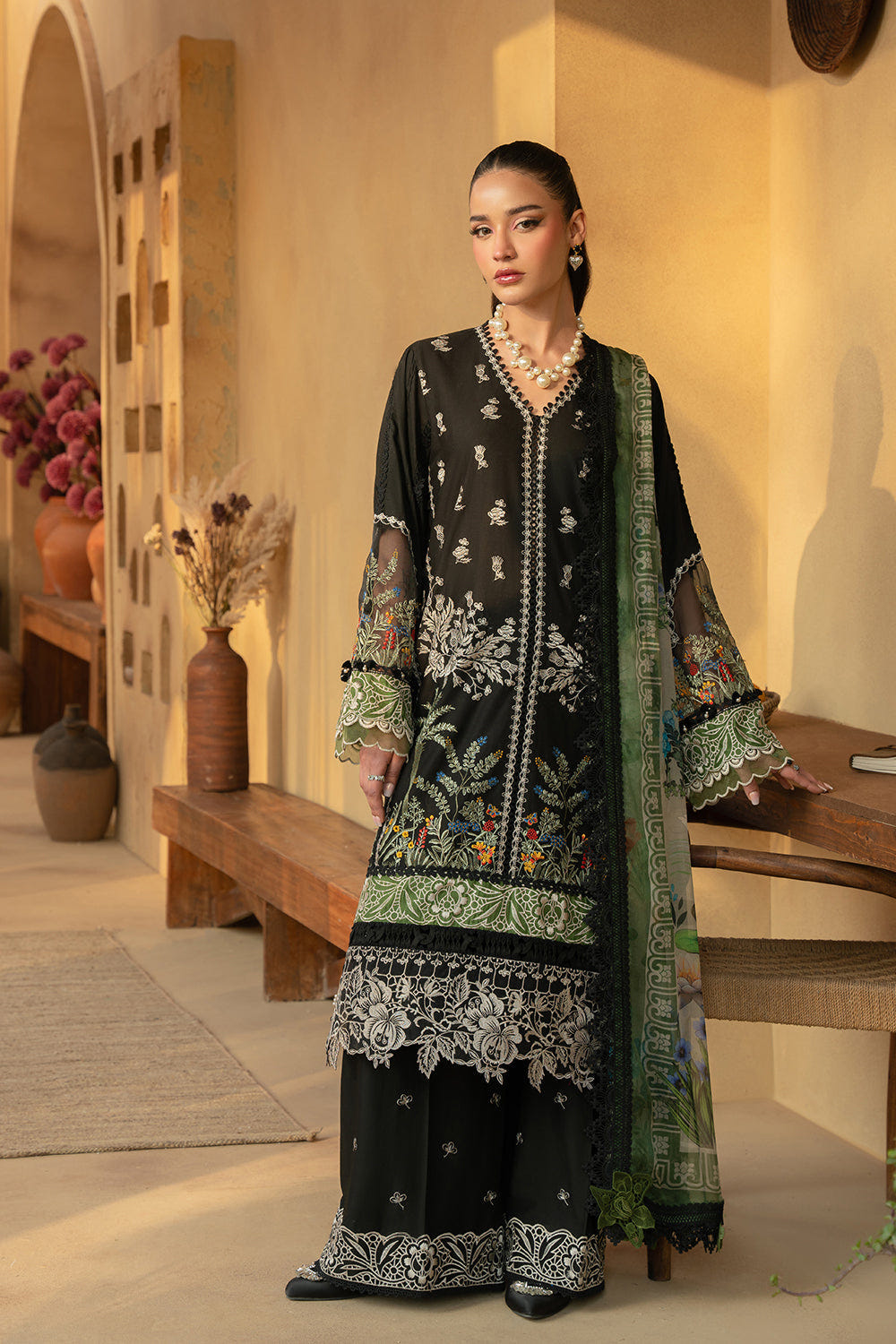 Saira Rizwan | Luxury Lawn 25 | MARY-SRL25-07 -  Saira Rizwan Ladies Clothes - Original Designer Dress - House of Maryam