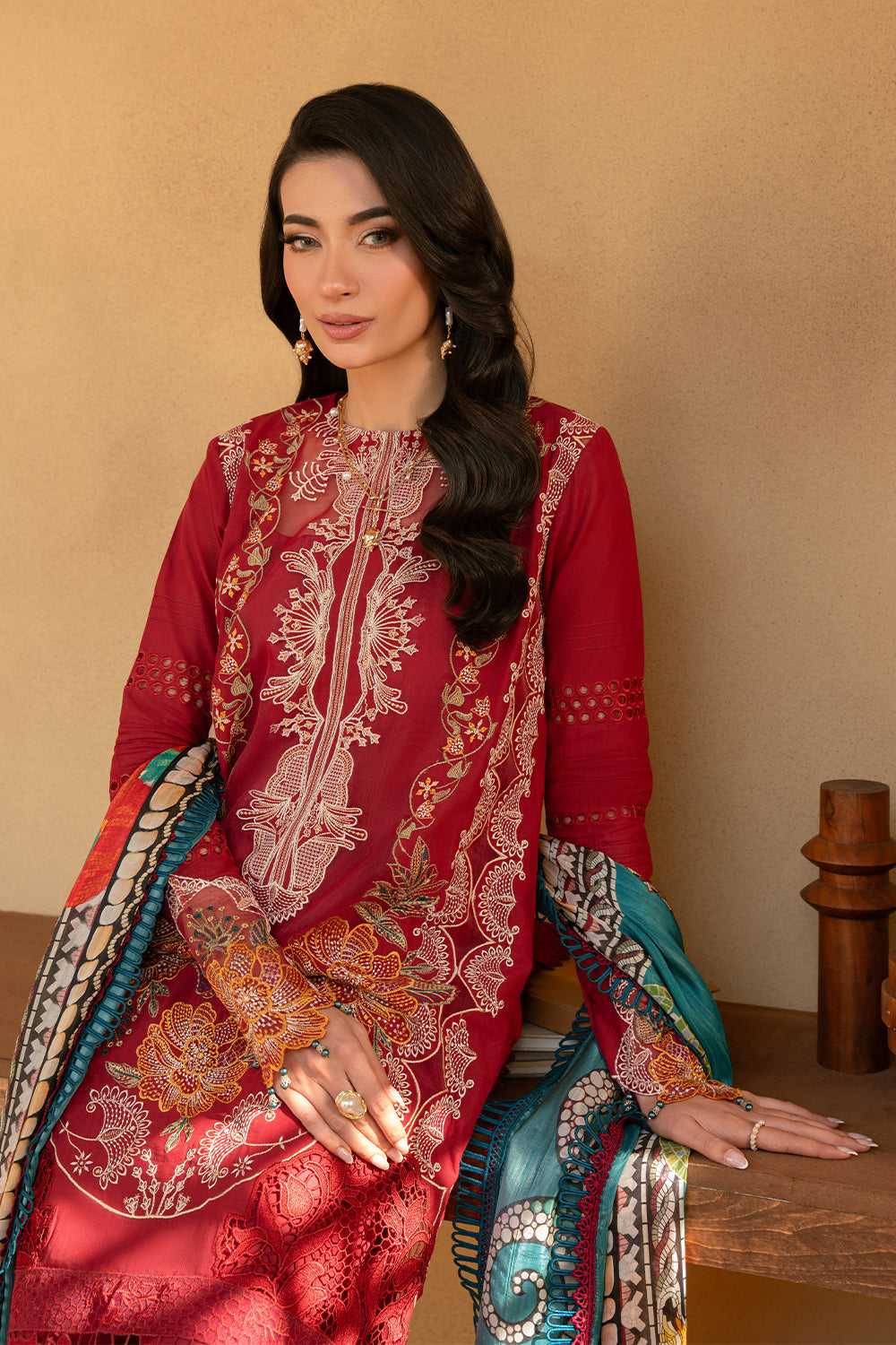 Saira Rizwan | Luxury Lawn 25 | MANON-SRL25-02 -  Saira Rizwan Ladies Clothes - Original Designer Dress - House of Maryam