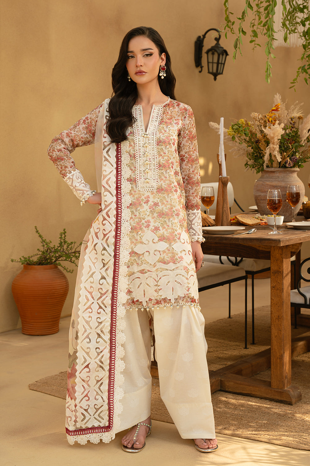 Saira Rizwan | Luxury Lawn 25 | MAYA-SRL25-06 -  Saira Rizwan Ladies Clothes - Original Designer Dress - House of Maryam