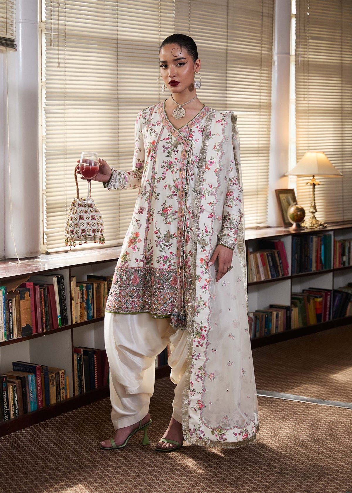 Hussain Rehar | SS Luxury Pret 25 | Inara -  Hussain Rehar Ladies Clothes - Original Designer Dress - House of Maryam