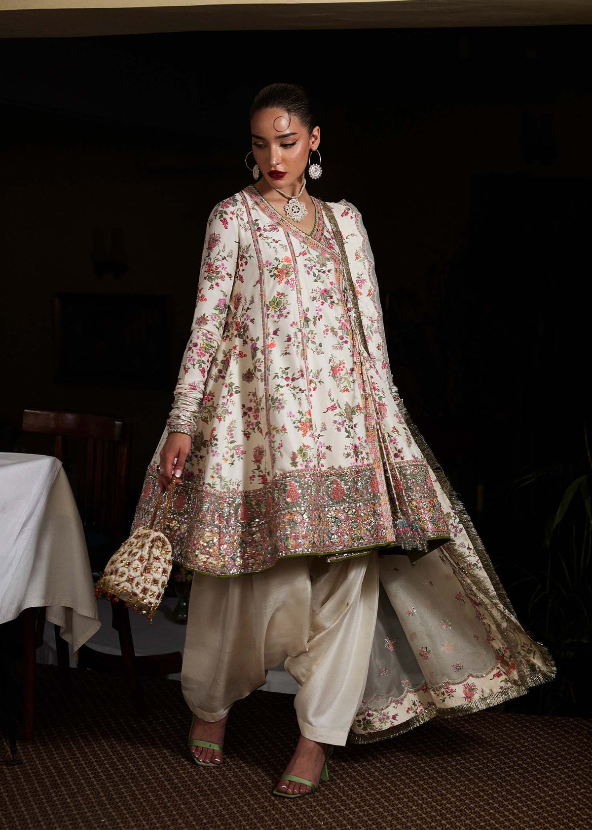 Hussain Rehar | SS Luxury Pret 25 | Inara -  Hussain Rehar Ladies Clothes - Original Designer Dress - House of Maryam