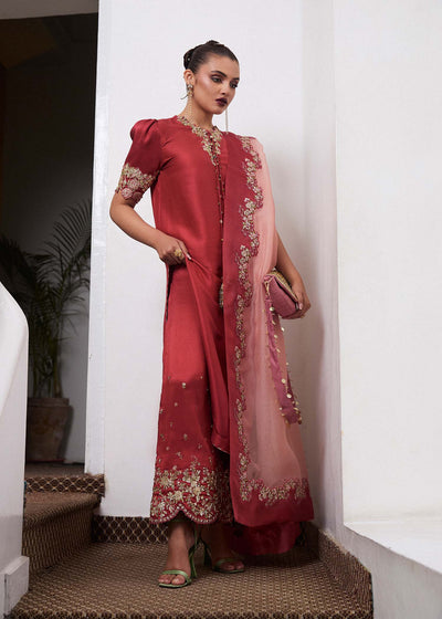 Hussain Rehar | SS Luxury Pret 25 | Tram -  Hussain Rehar Ladies Clothes - Original Designer Dress - House of Maryam
