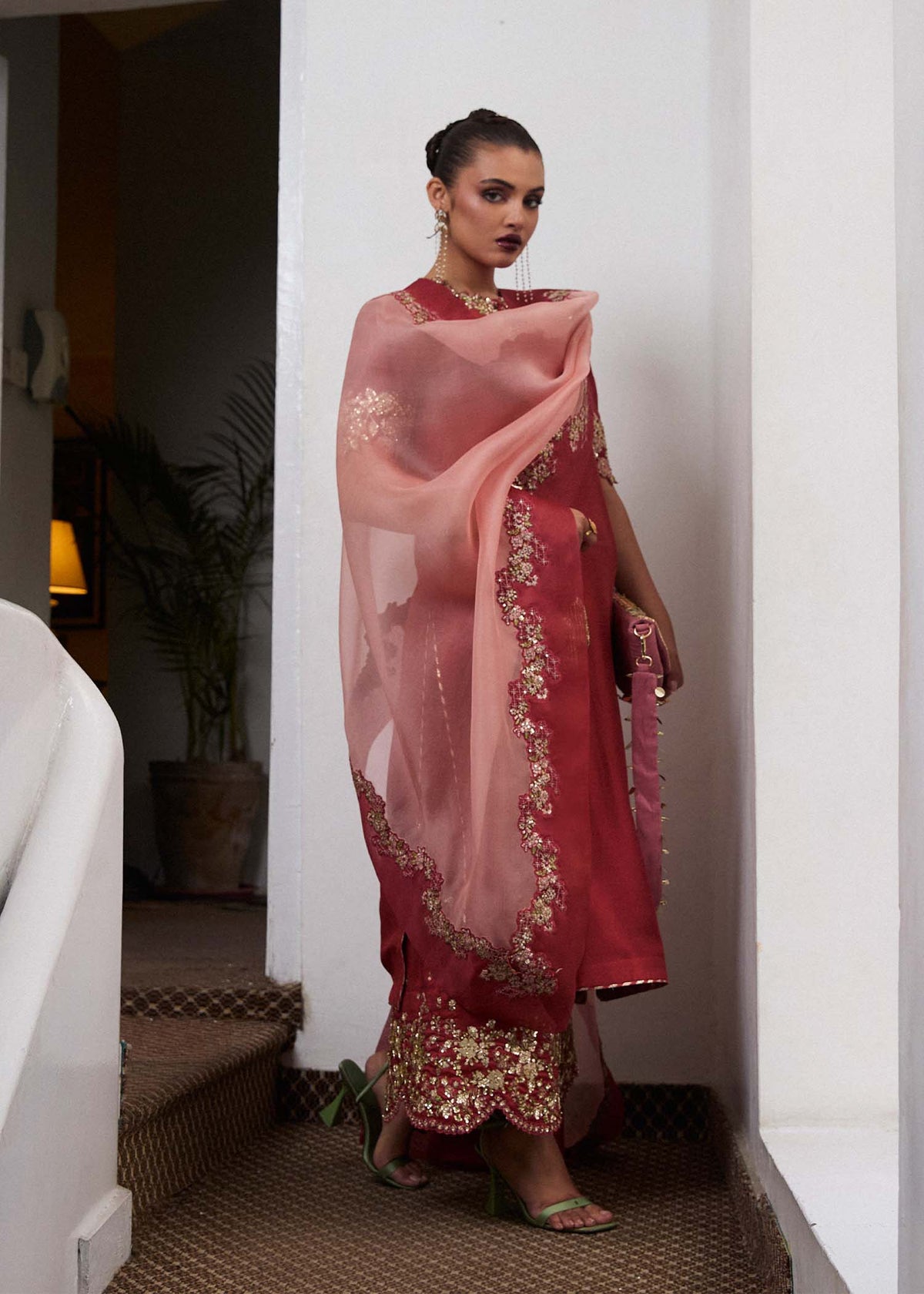 Hussain Rehar | SS Luxury Pret 25 | Tram -  Hussain Rehar Ladies Clothes - Original Designer Dress - House of Maryam