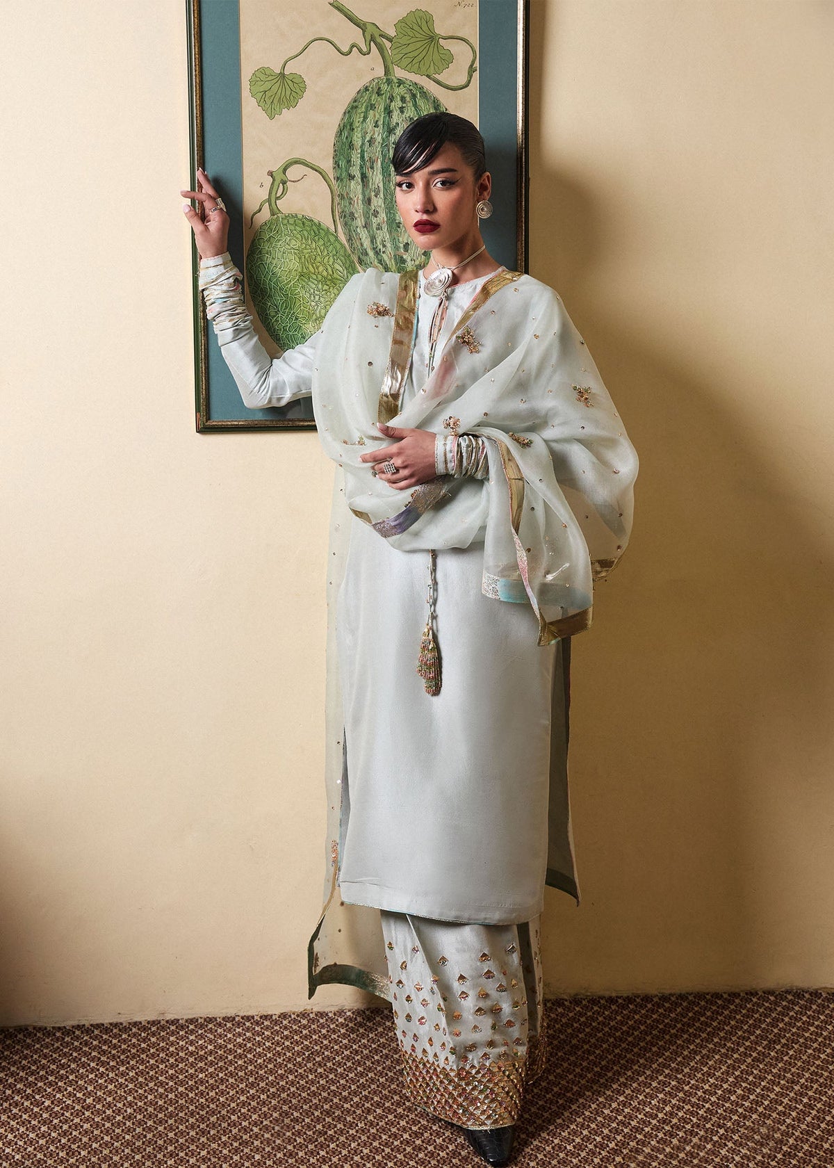 Hussain Rehar | SS Luxury Pret 25 | Miage -  Hussain Rehar Ladies Clothes - Original Designer Dress - House of Maryam