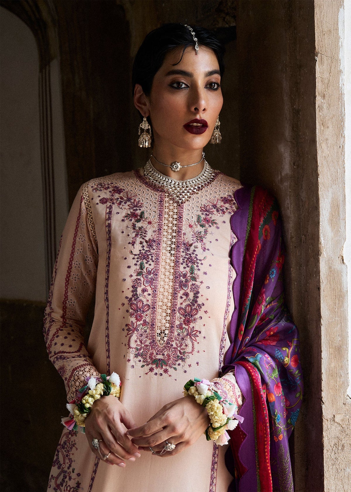 Hussain Rehar | Nirmal SS 25 | Lehr -  Hussain Rehar Ladies Clothes - Original Designer Dress - House of Maryam