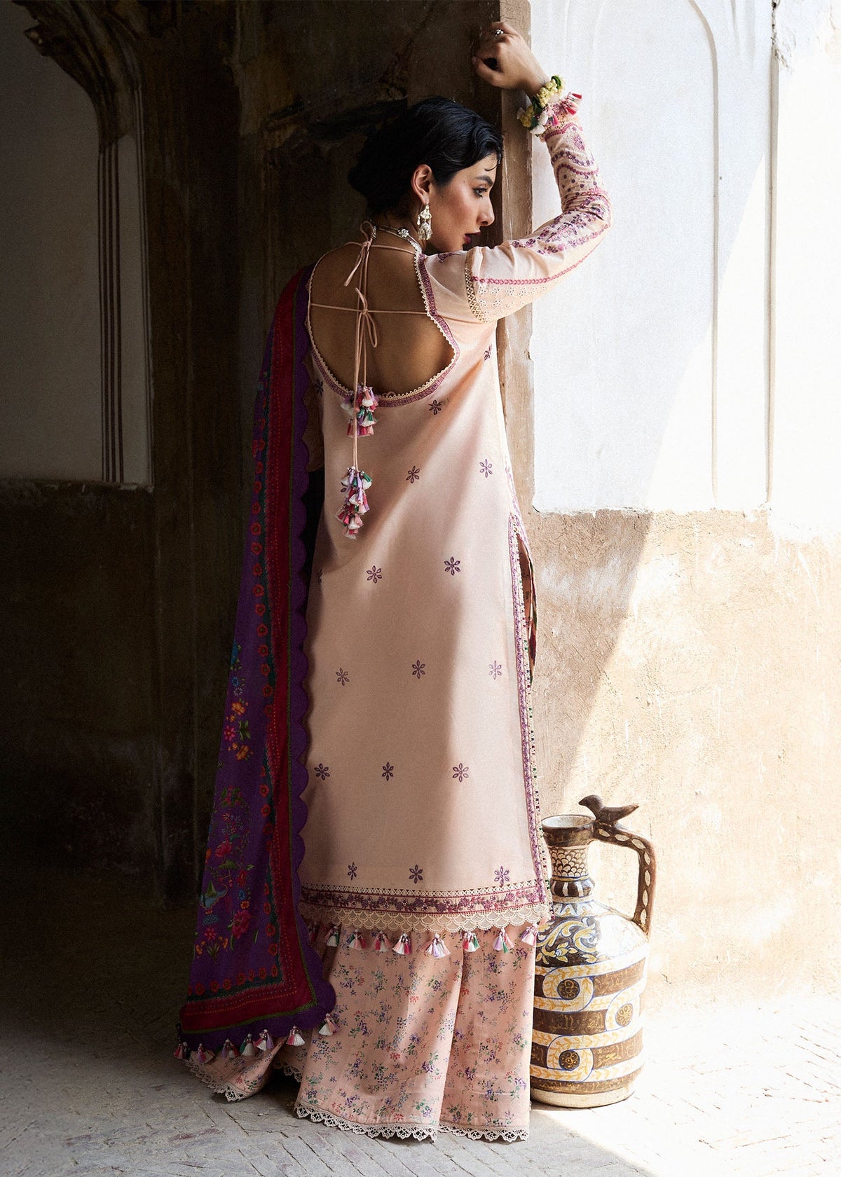 Hussain Rehar | Nirmal SS 25 | Lehr -  Hussain Rehar Ladies Clothes - Original Designer Dress - House of Maryam