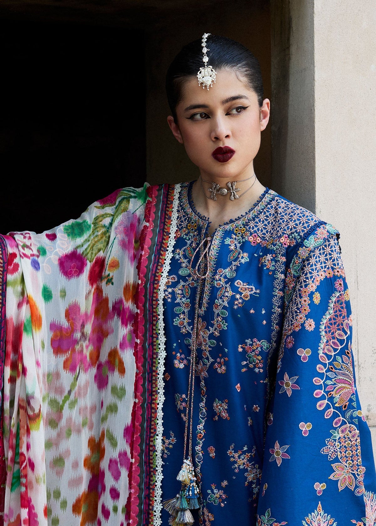 Hussain Rehar | Nirmal SS 25 | Zarqa -  Hussain Rehar Ladies Clothes - Original Designer Dress - House of Maryam
