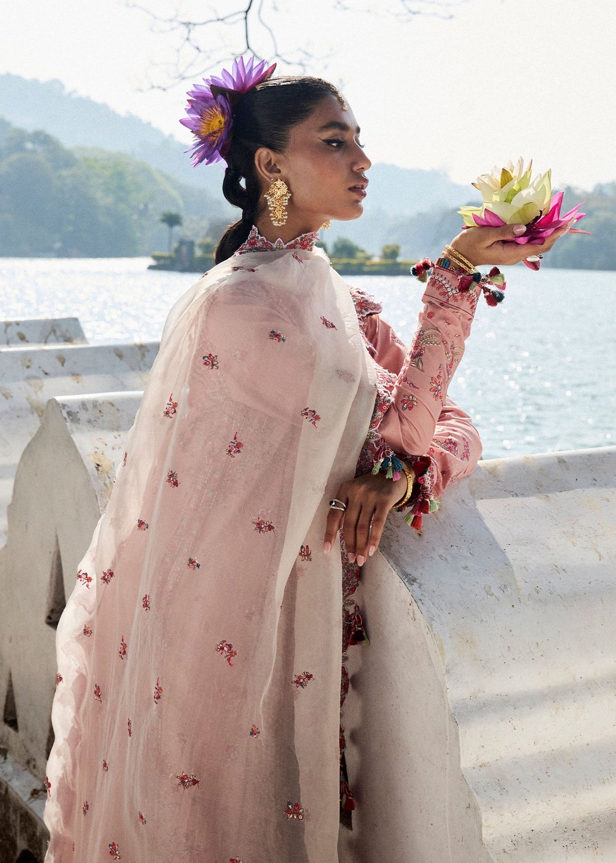 Hussain Rehar | Luxury Lawn 25 | Peaar -  Hussain Rehar Ladies Clothes - Original Designer Dress - House of Maryam