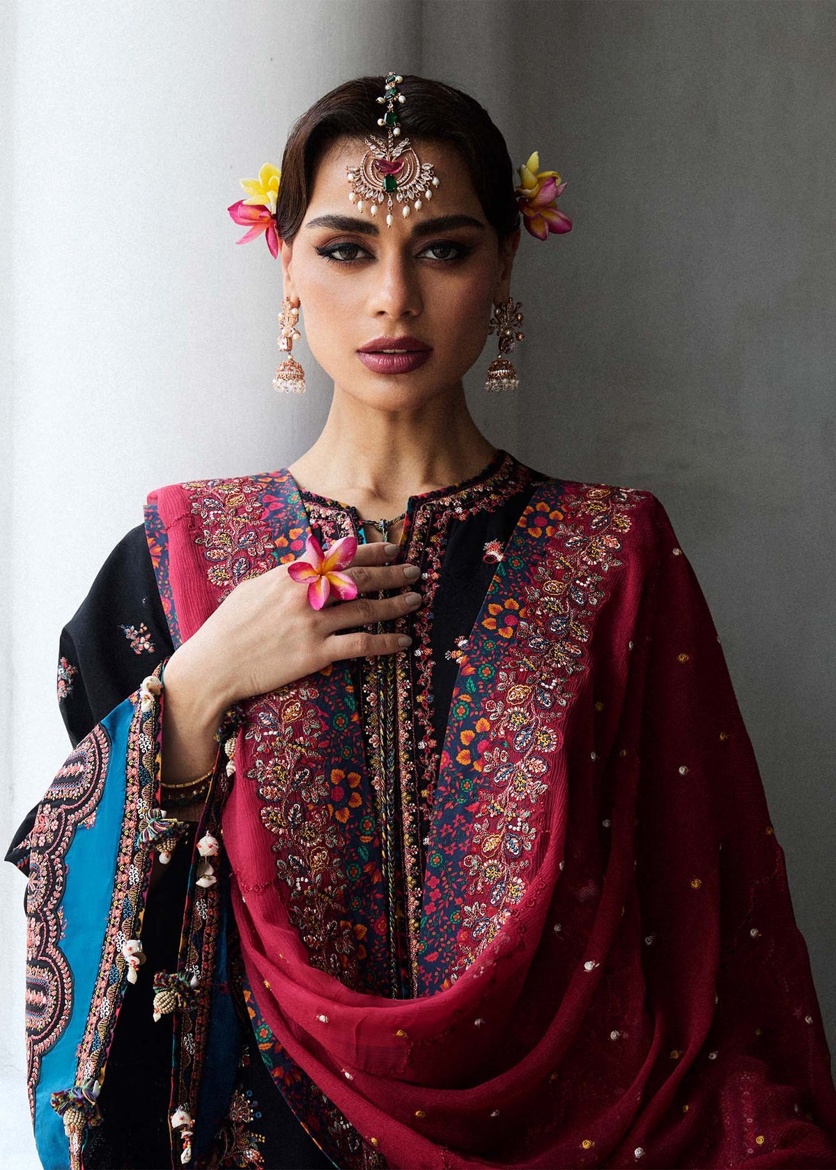 Hussain Rehar | Luxury Lawn 25 | Bliz -  Hussain Rehar Ladies Clothes - Original Designer Dress - House of Maryam