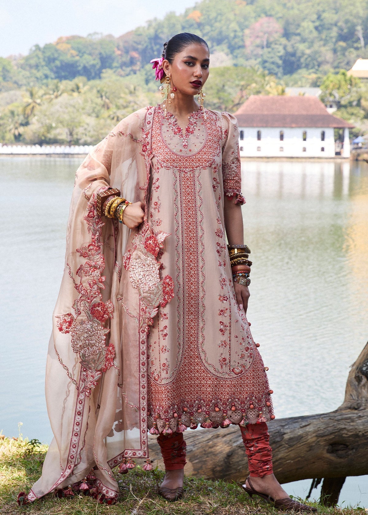 Hussain Rehar | Luxury Lawn 25 | Mari -  Hussain Rehar Ladies Clothes - Original Designer Dress - House of Maryam