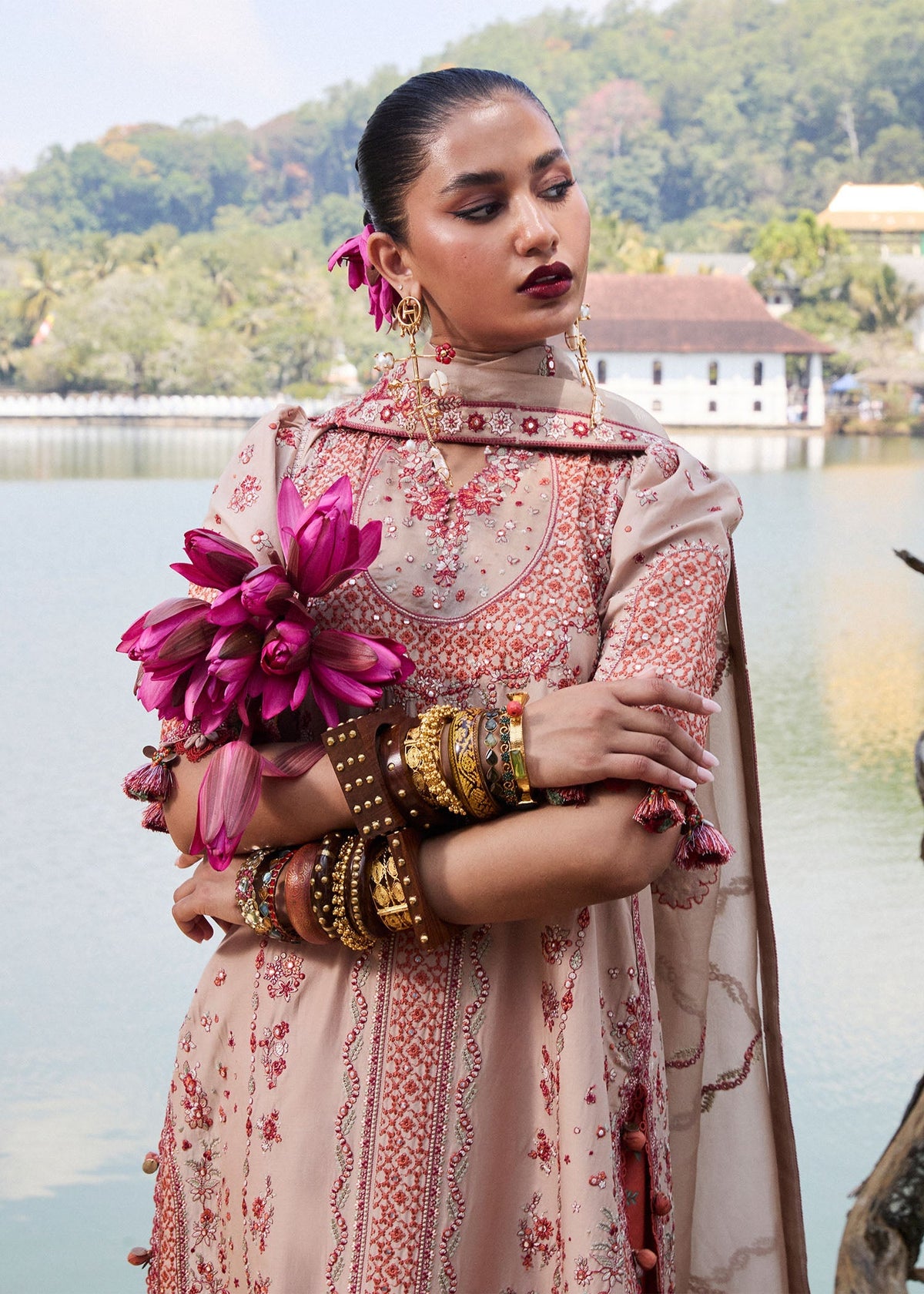 Hussain Rehar | Luxury Lawn 25 | Mari -  Hussain Rehar Ladies Clothes - Original Designer Dress - House of Maryam