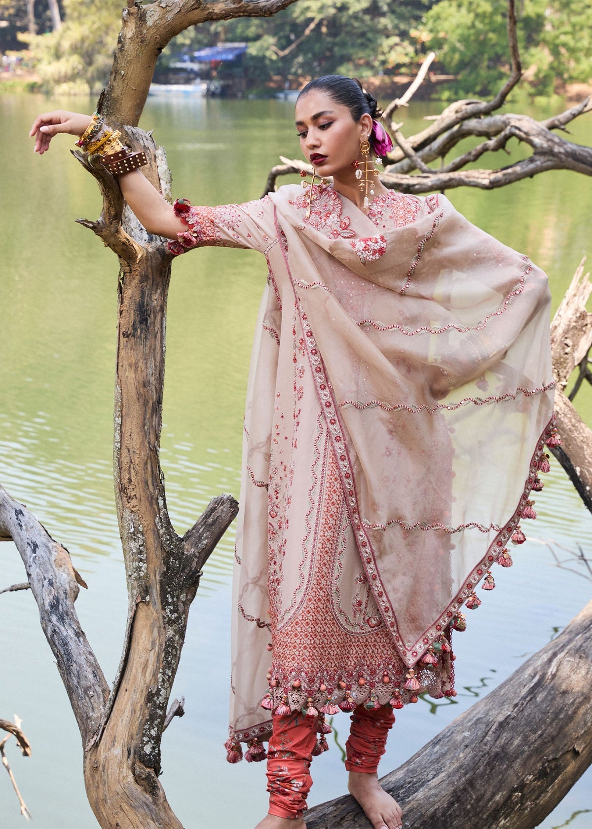 Hussain Rehar | Luxury Lawn 25 | Mari -  Hussain Rehar Ladies Clothes - Original Designer Dress - House of Maryam