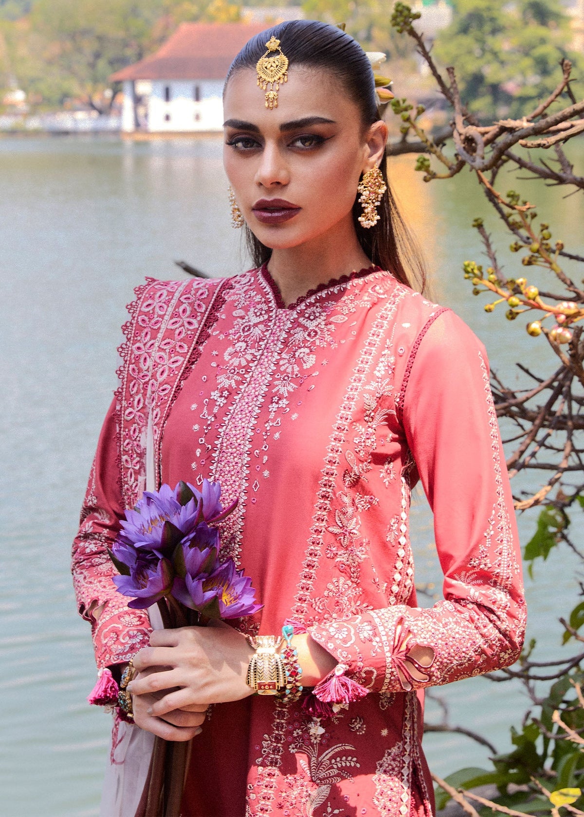 Hussain Rehar | Luxury Lawn 25 | Flare -  Hussain Rehar Ladies Clothes - Original Designer Dress - House of Maryam