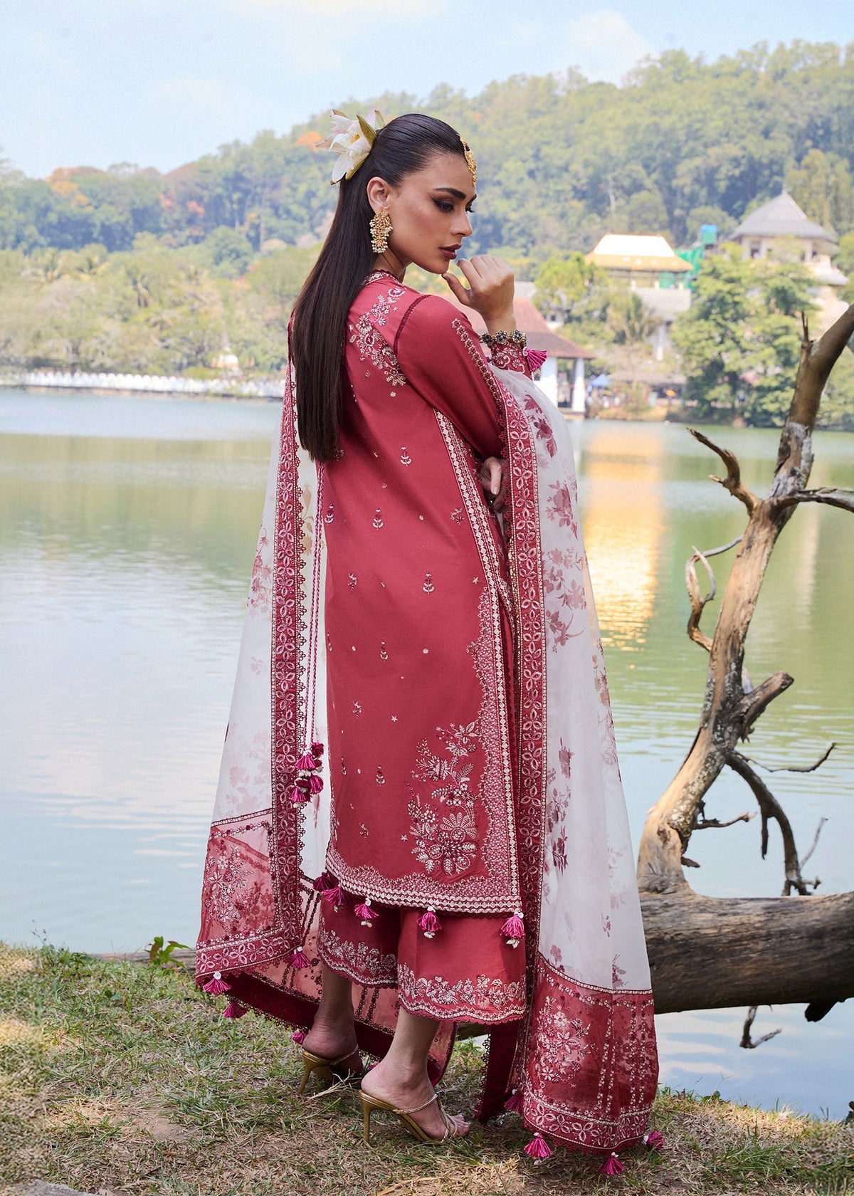 Hussain Rehar | Luxury Lawn 25 | Flare -  Hussain Rehar Ladies Clothes - Original Designer Dress - House of Maryam