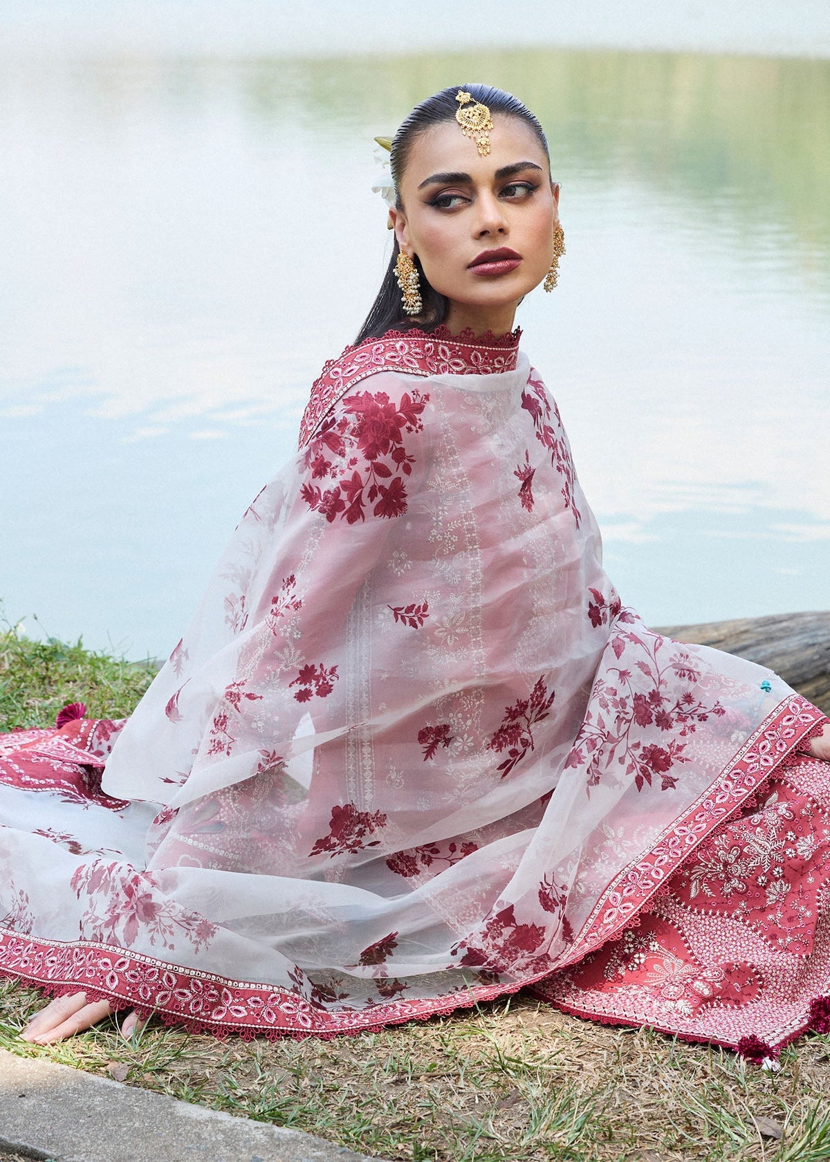 Hussain Rehar | Luxury Lawn 25 | Flare -  Hussain Rehar Ladies Clothes - Original Designer Dress - House of Maryam