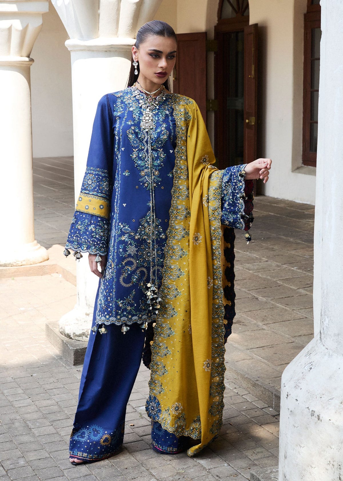 Hussain Rehar | Luxury Lawn 25 | Riviera -  Hussain Rehar Ladies Clothes - Original Designer Dress - House of Maryam