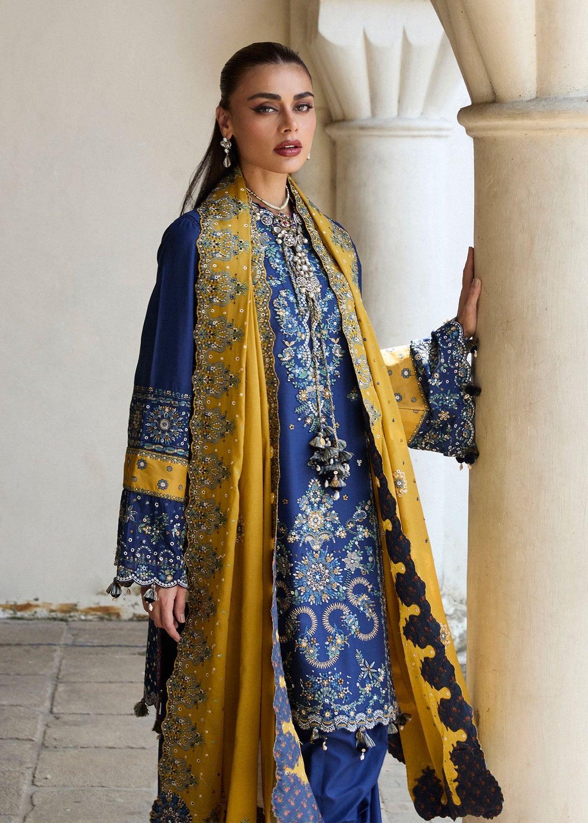 Hussain Rehar | Luxury Lawn 25 | Riviera -  Hussain Rehar Ladies Clothes - Original Designer Dress - House of Maryam