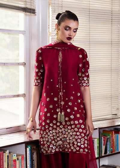 Hussain Rehar | SS Luxury Pret 25 | Rasp -  Hussain Rehar Ladies Clothes - Original Designer Dress - House of Maryam