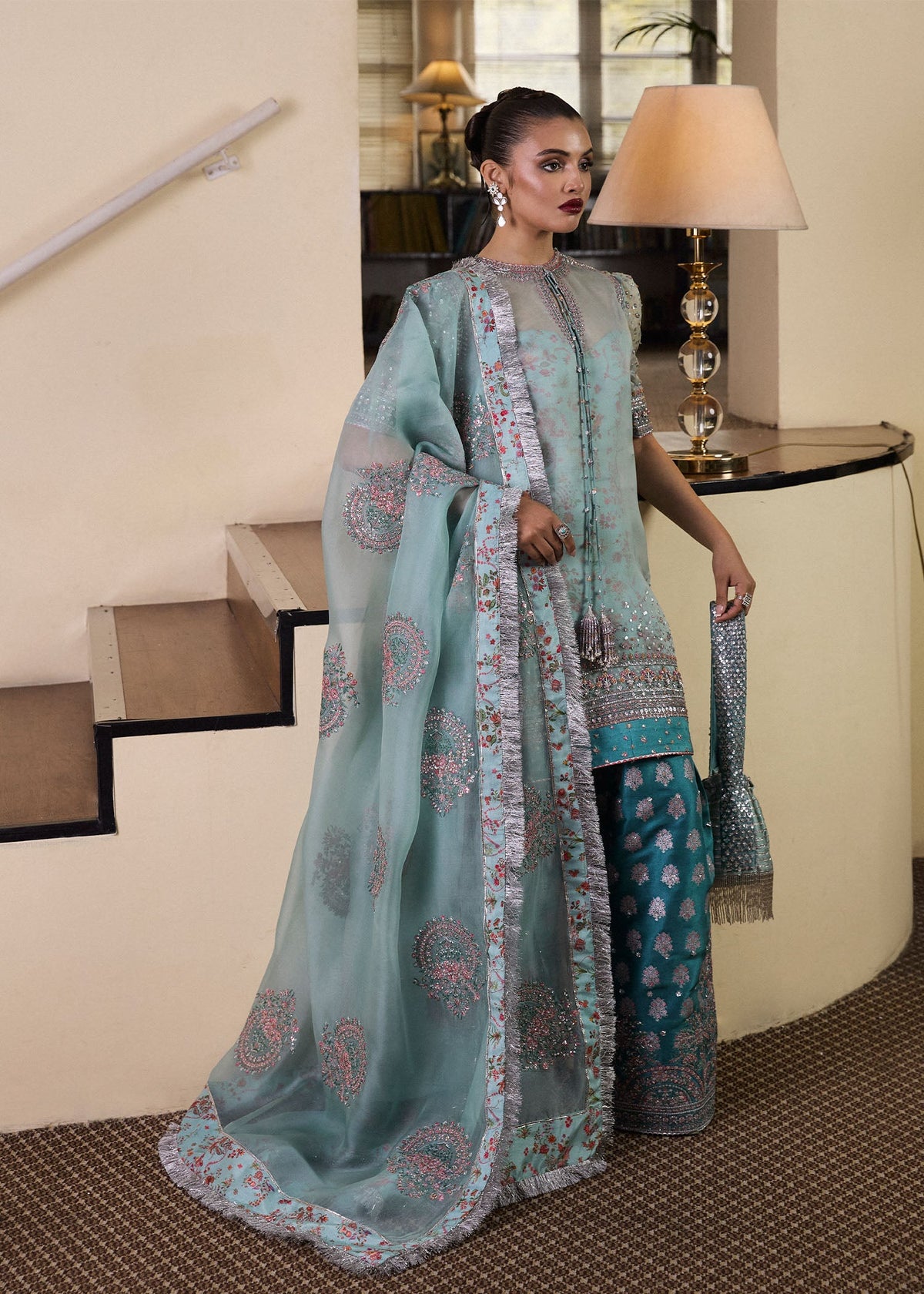 Hussain Rehar | SS Luxury Pret 25 | Artes -  Hussain Rehar Ladies Clothes - Original Designer Dress - House of Maryam