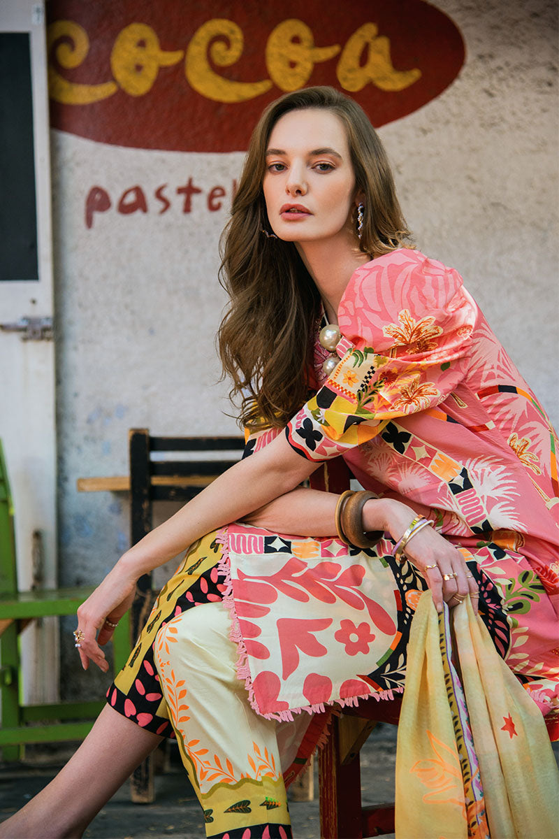 Mushq | La Dolce Hemline Prints 25 | Spring Avenue -  Mushq Ladies Clothes - Original Designer Dress - House of Maryam