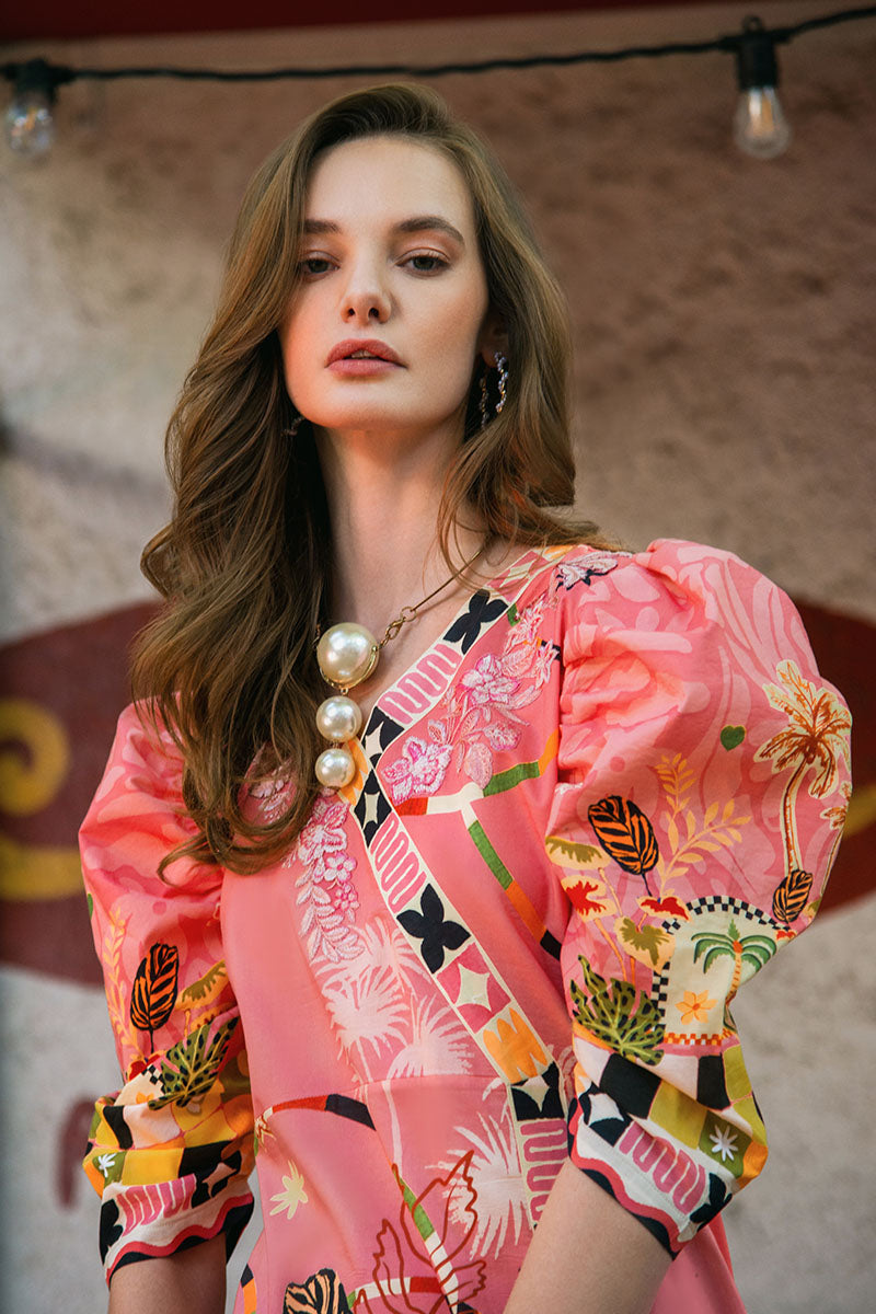 Mushq | La Dolce Hemline Prints 25 | Spring Avenue -  Mushq Ladies Clothes - Original Designer Dress - House of Maryam