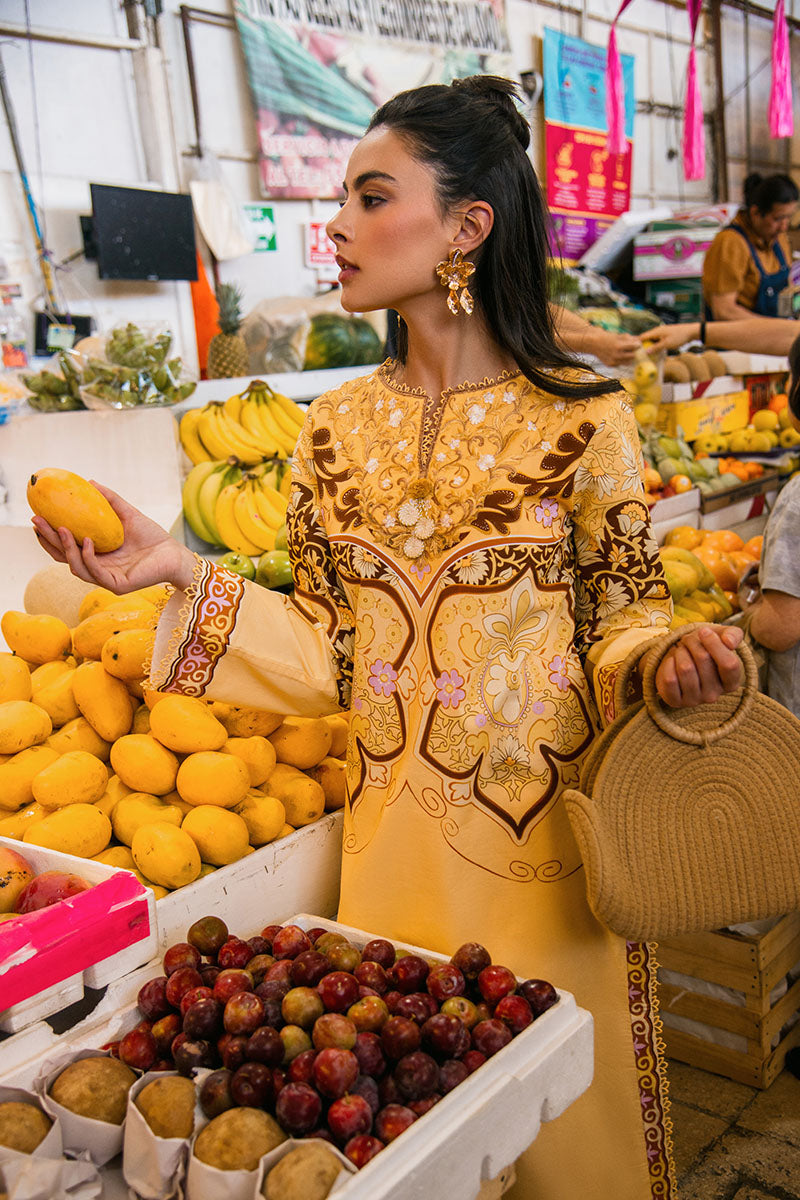 Mushq | La Dolce Hemline Prints 25 | Blossing Almond -  Mushq Ladies Clothes - Original Designer Dress - House of Maryam