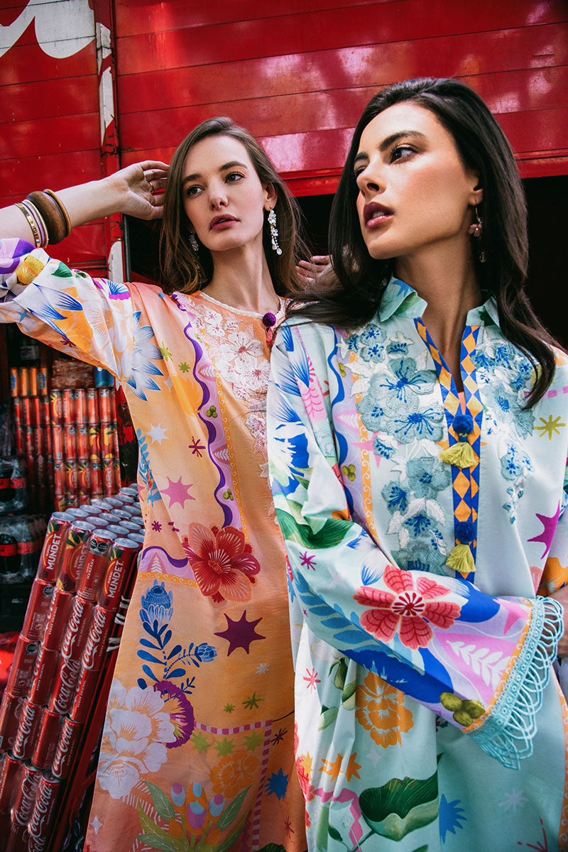 Mushq | La Dolce Hemline Prints 25 | Angels Song -  Mushq Ladies Clothes - Original Designer Dress - House of Maryam