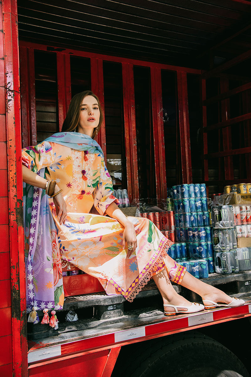 Mushq | La Dolce Hemline Prints 25 | Angels Song -  Mushq Ladies Clothes - Original Designer Dress - House of Maryam