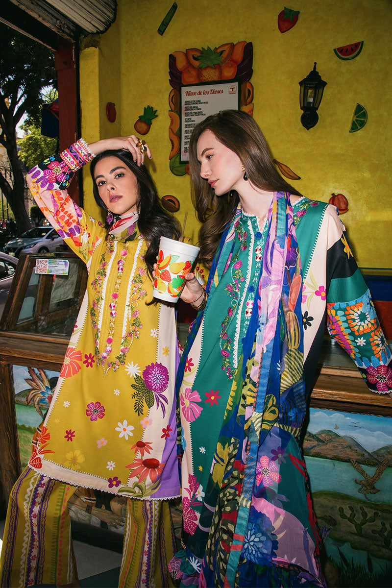Mushq | La Dolce Hemline Prints 25 | The Dream -  Mushq Ladies Clothes - Original Designer Dress - House of Maryam