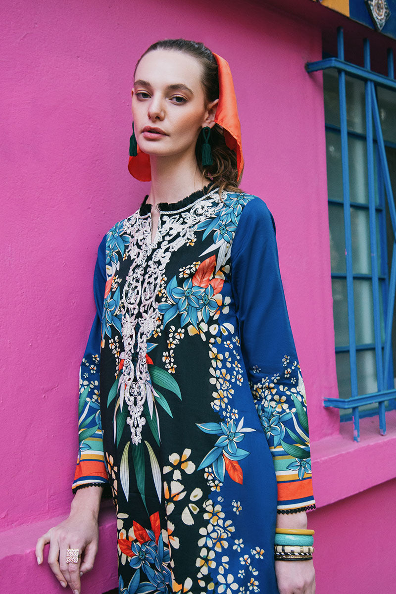Mushq | La Dolce Hemline Prints 25 | Life of Irises -  Mushq Ladies Clothes - Original Designer Dress - House of Maryam