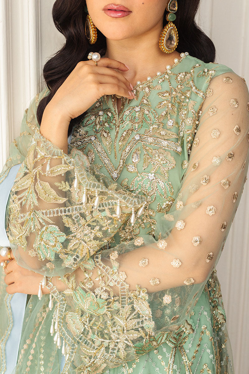 Mushq | Hemline Aura Debut Wedding Formals | PISTACHIO by Designer Mushq - House of Maryam - Pakistani Designer Ethnic Wear in {{ shop.shopifyCountryName }}