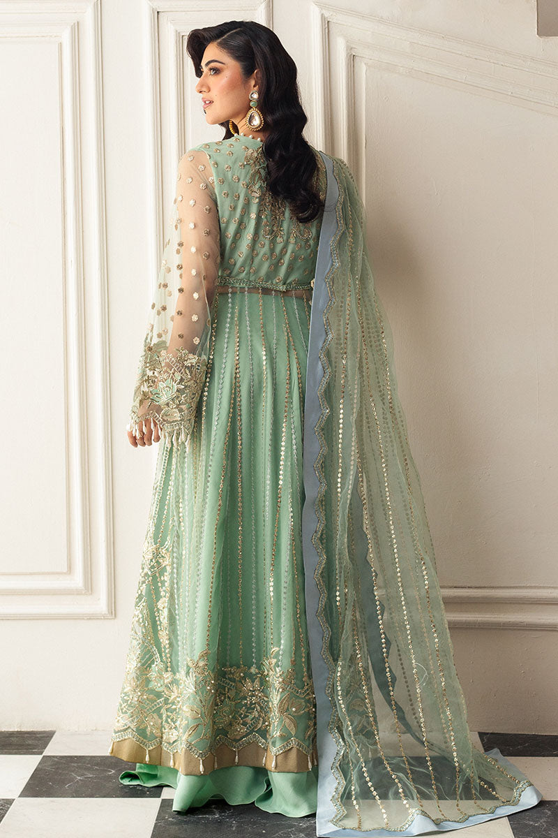 Mushq | Hemline Aura Debut Wedding Formals | PISTACHIO by Designer Mushq - House of Maryam - Pakistani Designer Ethnic Wear in {{ shop.shopifyCountryName }}