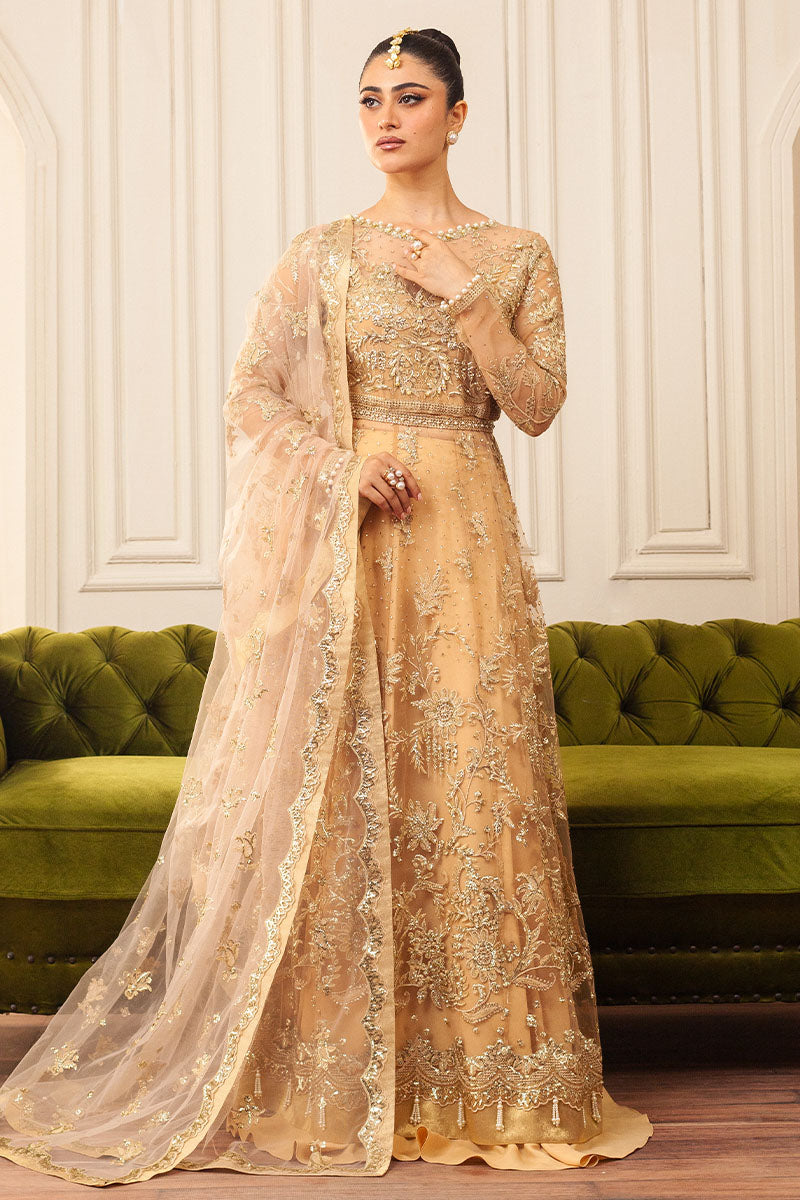 Mushq | Hemline Aura Debut Wedding Formals | CHAMOIS by Designer Mushq - House of Maryam - Pakistani Designer Ethnic Wear in {{ shop.shopifyCountryName }}