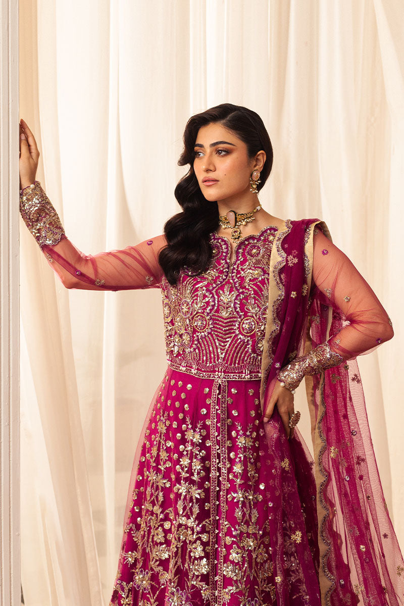 Mushq | Hemline Aura Debut Wedding Formals | FUCHSIA by Designer Mushq - House of Maryam - Pakistani Designer Ethnic Wear in {{ shop.shopifyCountryName }}