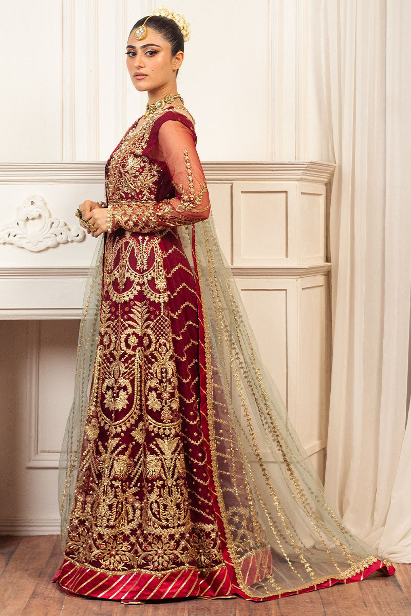 Mushq | Hemline Aura Debut Wedding Formals | SCARLET by Designer Mushq - House of Maryam - Pakistani Designer Ethnic Wear in {{ shop.shopifyCountryName }}