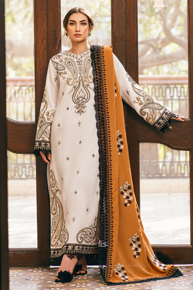 Mushq | Symphony Karandi Collection | IVORY WHISPER by Designer Mushq - House of Maryam - Pakistani Designer Ethnic Wear in {{ shop.shopifyCountryName }}