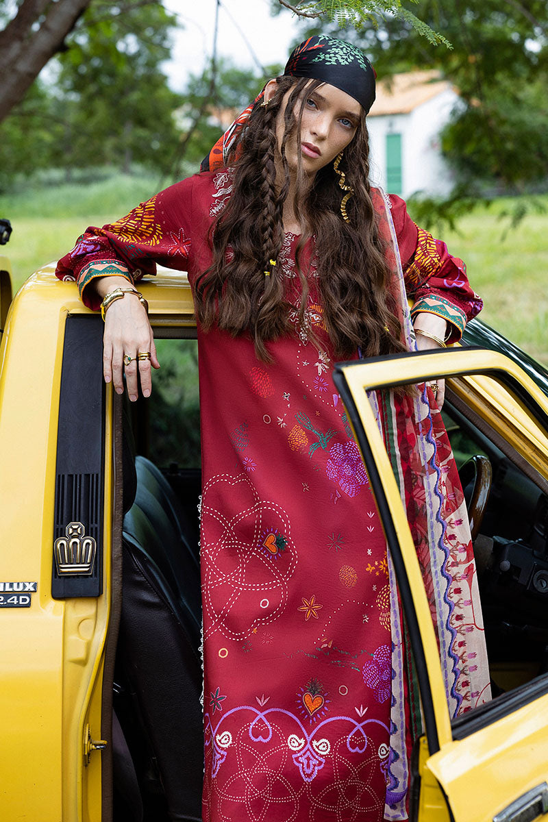 Mushq | Mirasol Printed Cambric | Amber Bosque