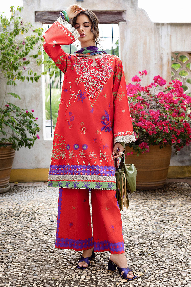 Mushq | Mirasol Printed Cambric | Carmin Rosa