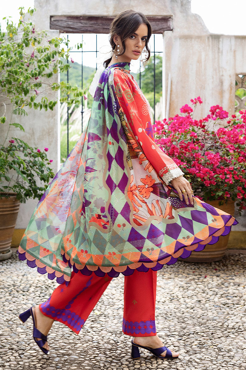Mushq | Mirasol Printed Cambric | Carmin Rosa, image 2