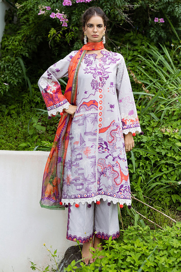 Mushq | Mirasol Printed Cambric | Luna Plata
